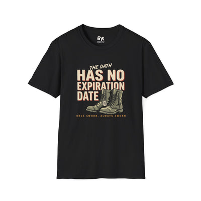 Veteran Shirt — "The Oath Has No Expiration Date" Tee in Black