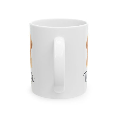 Personalized Dog Mug — Painted Portrait with Your Dog's Name, 20 Breeds