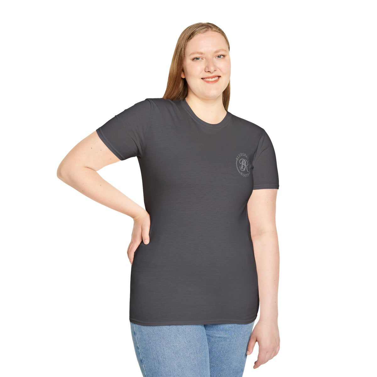 Punchy Shirt — "I Herd That!" Glam Goat Western Boho Tee in Charcoal