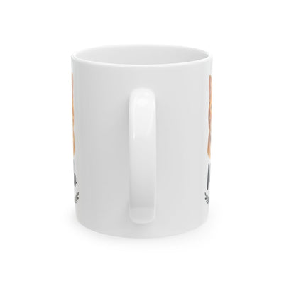 Personalized Cat Mug — Painted Portrait with Your Cat's Name, 16 Coats