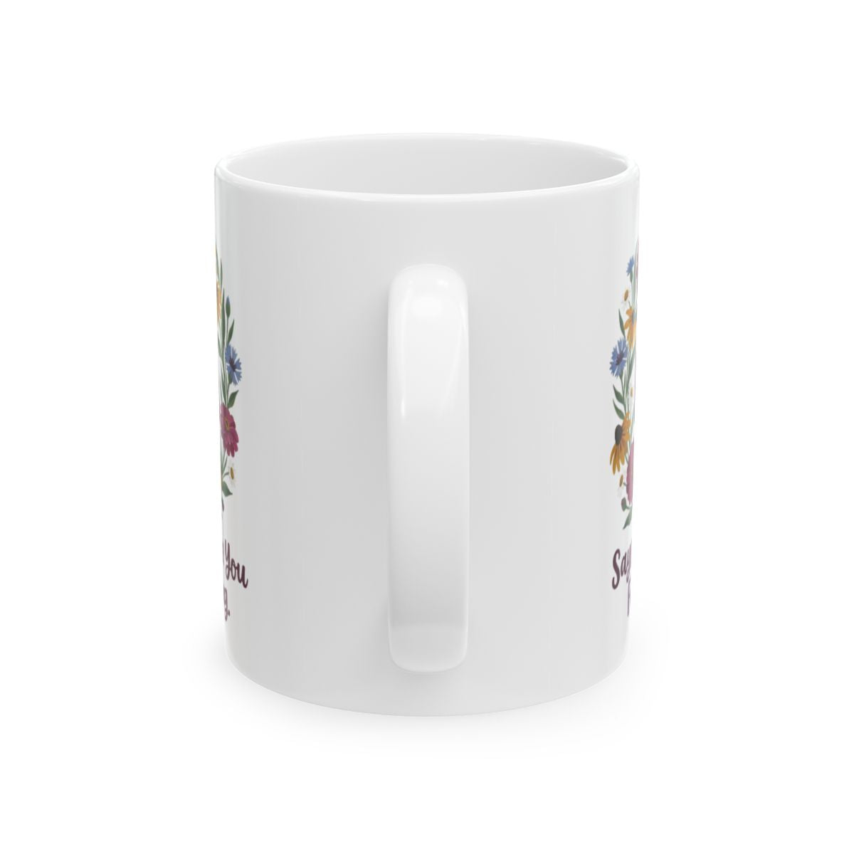 Nana Mug — "Says Yes Before You Finish Asking" Floral Wreath Gift Mug