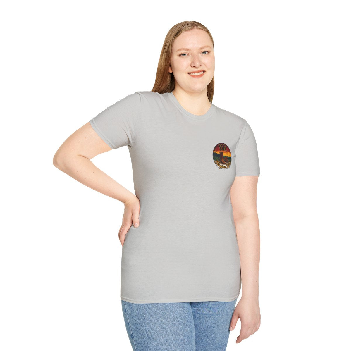 Y'all Shirt — Bluegrass Roots "Amen, Y'all" Graphic Tee in Ice Grey