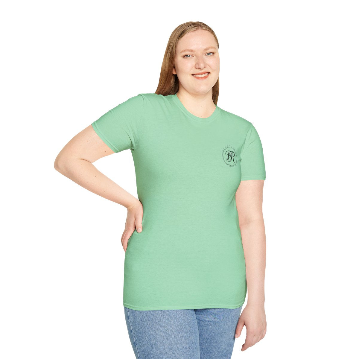 Jesus Shirt for Women — "Southern Girls & Jesus" Floral Tee in Mint Green