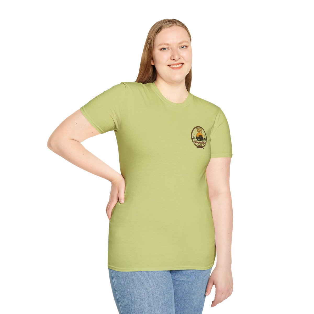 Raised Right Shirt — "Raised Right, Ran Wild, Came Home" Tee in Pistachio