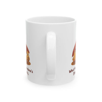 Grandma Coffee Mug — "What Happens at Grandma's Stays at Grandma's" Hen & Chicks Mug