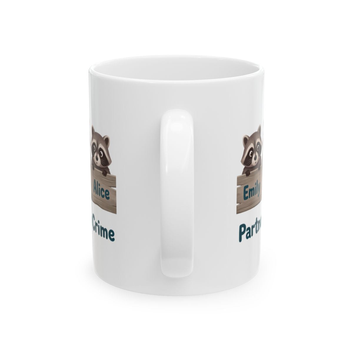 Partners in Crime Mug — Personalized Best Friends Mug with 2, 3 or 4 Names