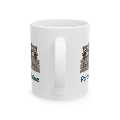Partners in Crime Mug — Personalized Best Friends Mug with 2, 3 or 4 Names