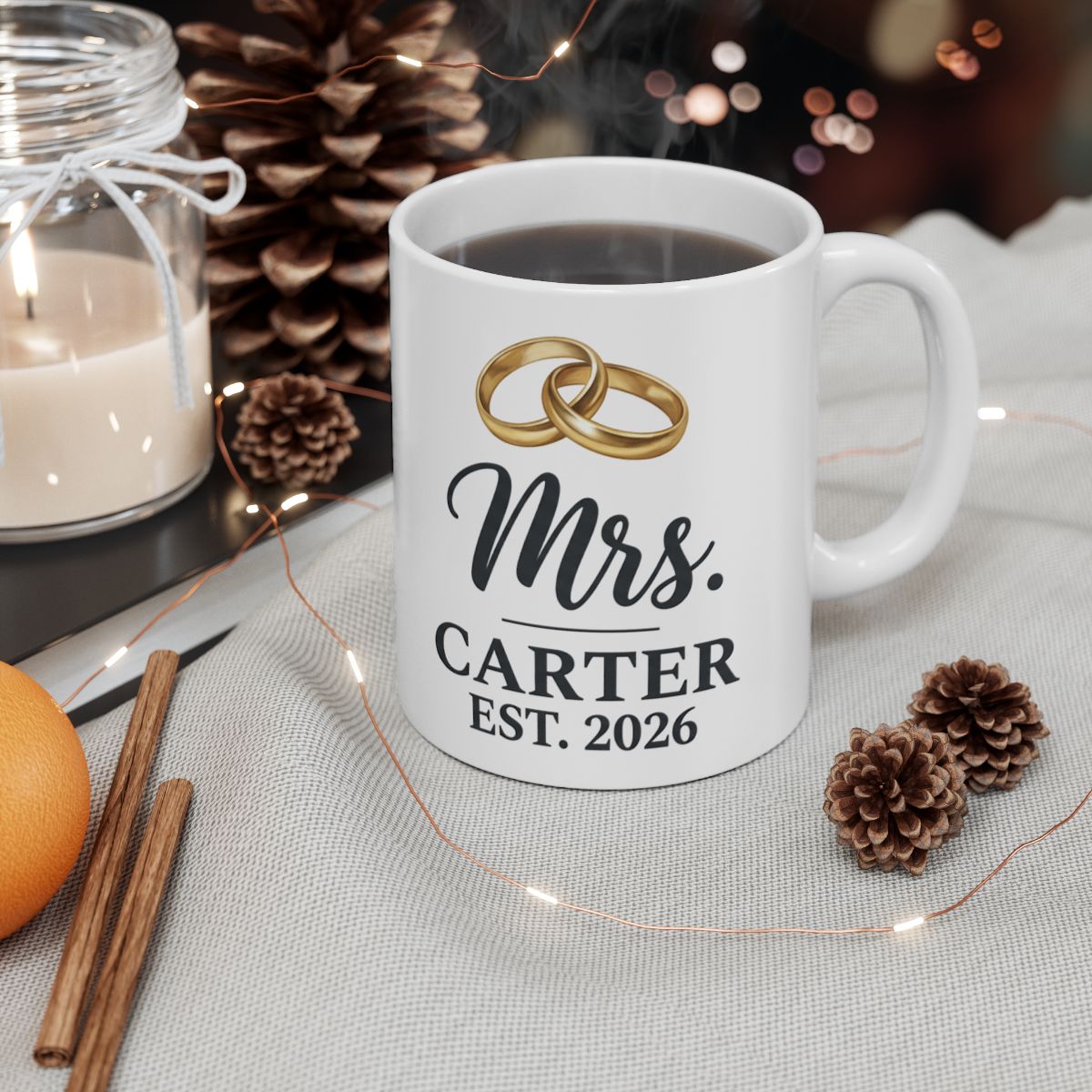 Mrs. mug, in the kitchen