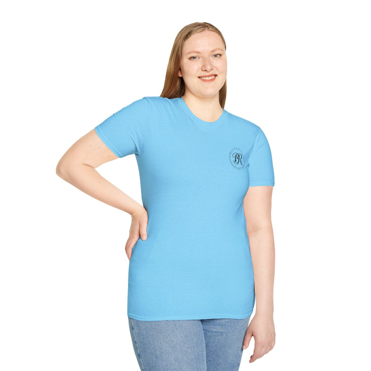 Sweet Tea Shirt — "Sweeten the Tea" Mason Jar Graphic Tee in Sky