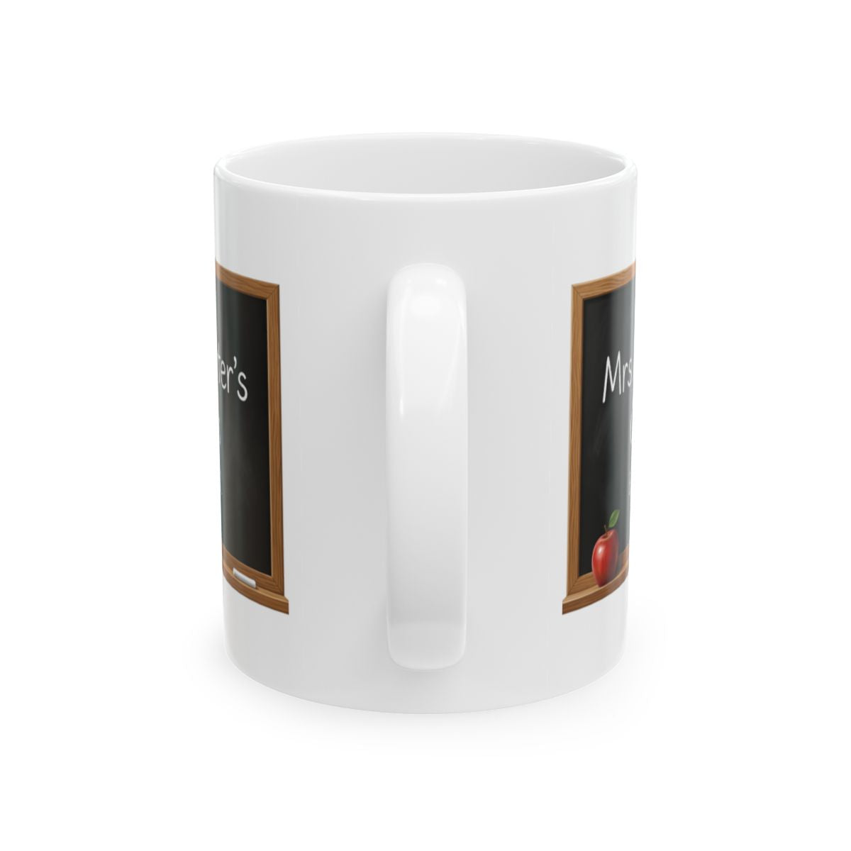 Personalized Teacher Mug — Chalkboard with Teacher's Name & Est. Year