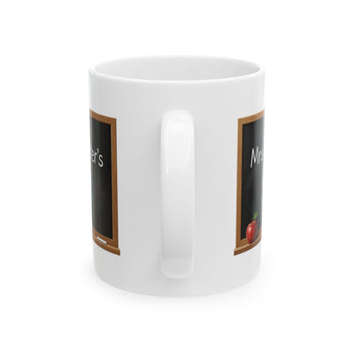 Personalized Teacher Mug — Chalkboard with Teacher's Name & Est. Year