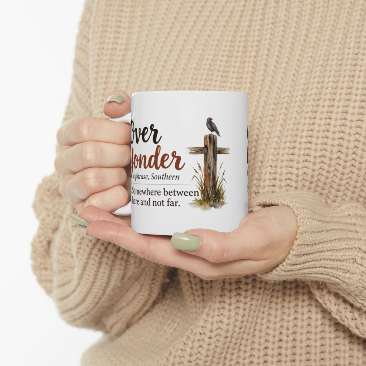 Country Coffee Mug — "Over Yonder" Funny Southern Definition Mug
