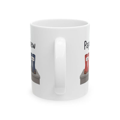 Papa's Crew Mug — Personalized Kids Names Mug for Dad or Grandpa, 1 to 6 Names