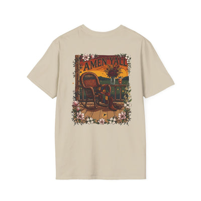 Y'all Shirt — Bluegrass Roots "Amen, Y'all" Graphic Tee in Sand