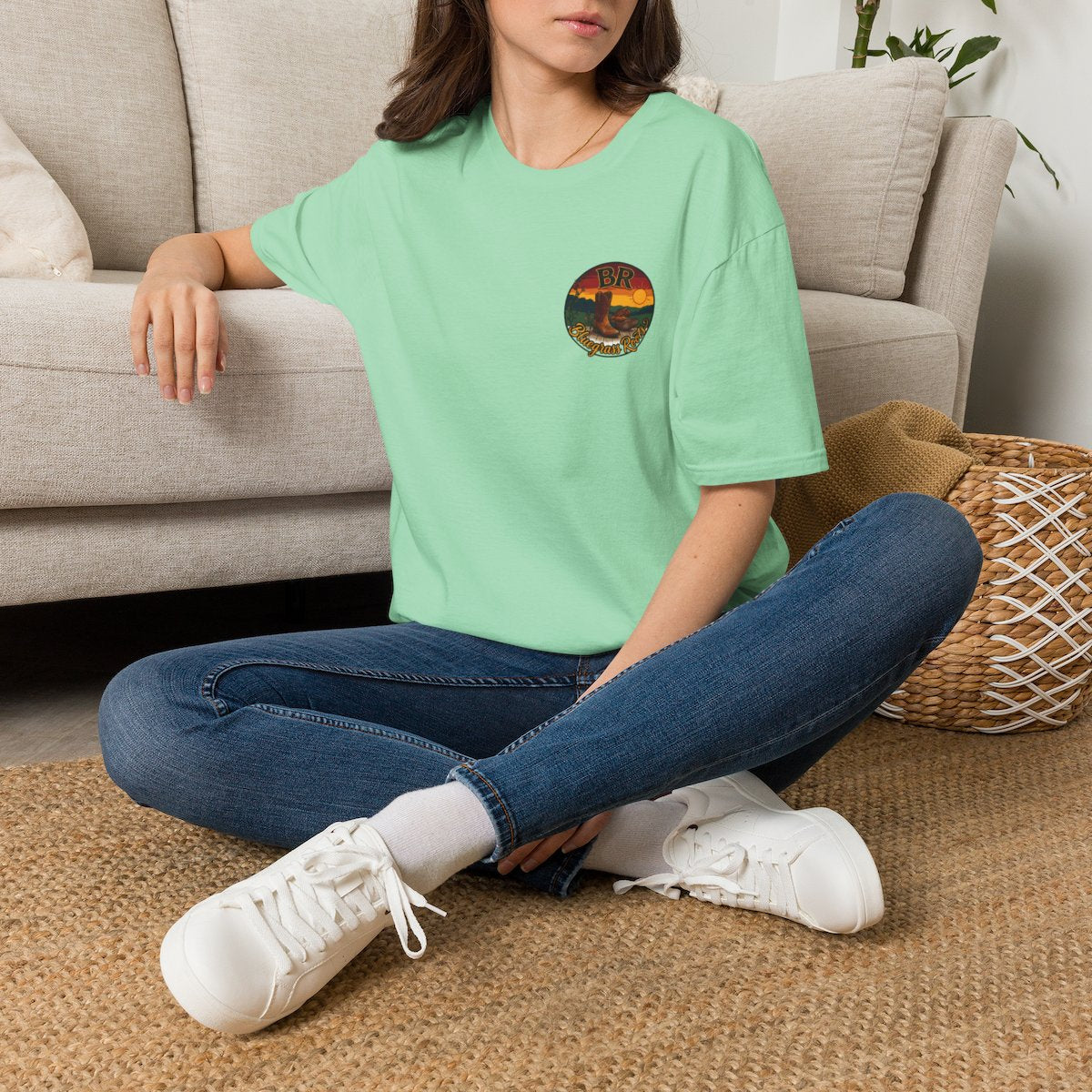 Y'all Shirt — Bluegrass Roots "Amen, Y'all" Graphic Tee in Mint Green