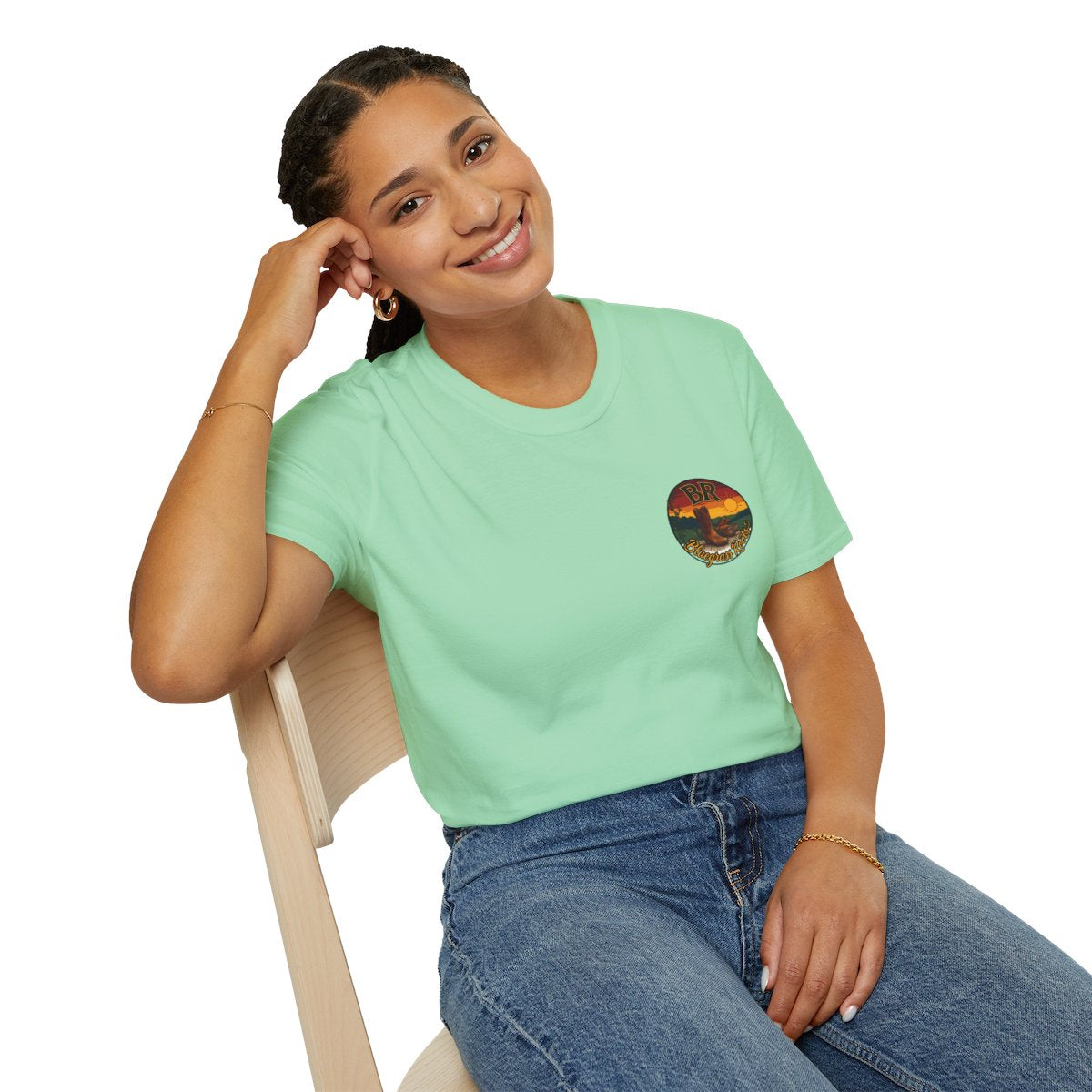 Y'all Shirt — Bluegrass Roots "Amen, Y'all" Graphic Tee in Mint Green