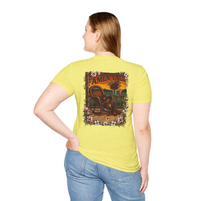 Y'all Shirt — Bluegrass Roots "Amen, Y'all" Graphic Tee in Cornsilk