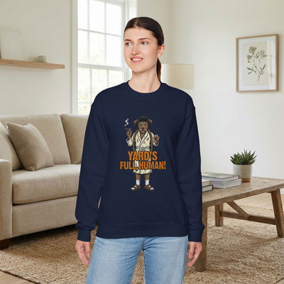 Yards Full, Human Crewneck Sweatshirt - crewneck sweatshirt color option by Bluegrass Gifts
